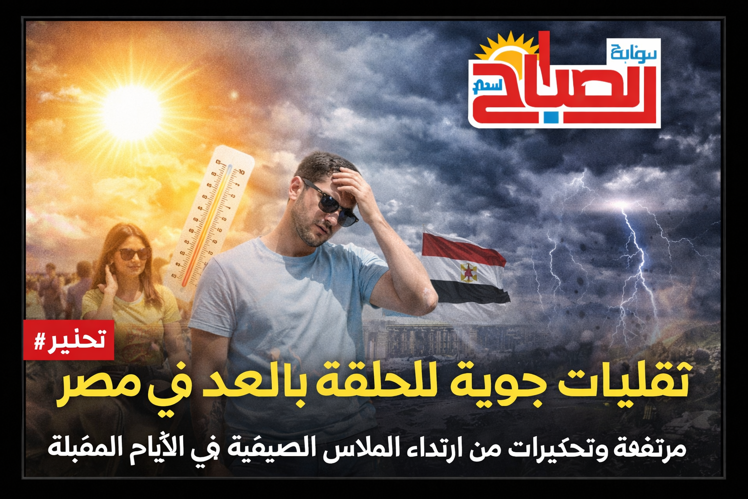 طقس الغد .. حرارة شديدة ورياح مثيرة للرمال ودرجة الحرارة تصل إلى 40